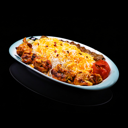 Mixed Kebab & Saffron Rice